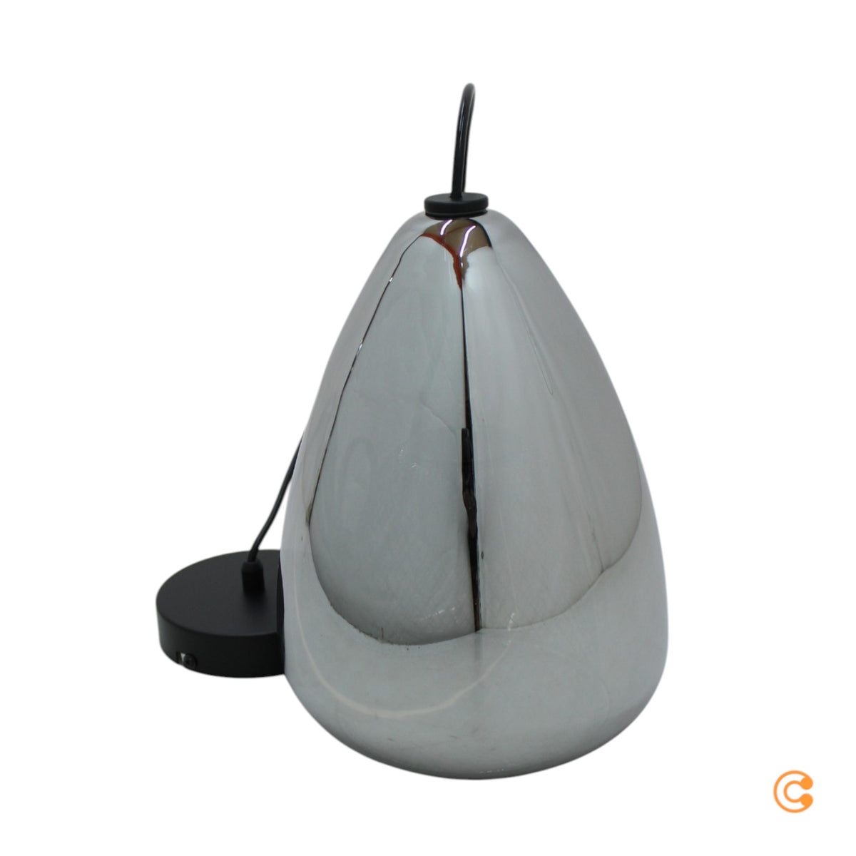 Fabas Luce Hängeleuchte Pendelleuchte Britton rauchgrau Glas Metall E27 LED 1flg - 8019282534174