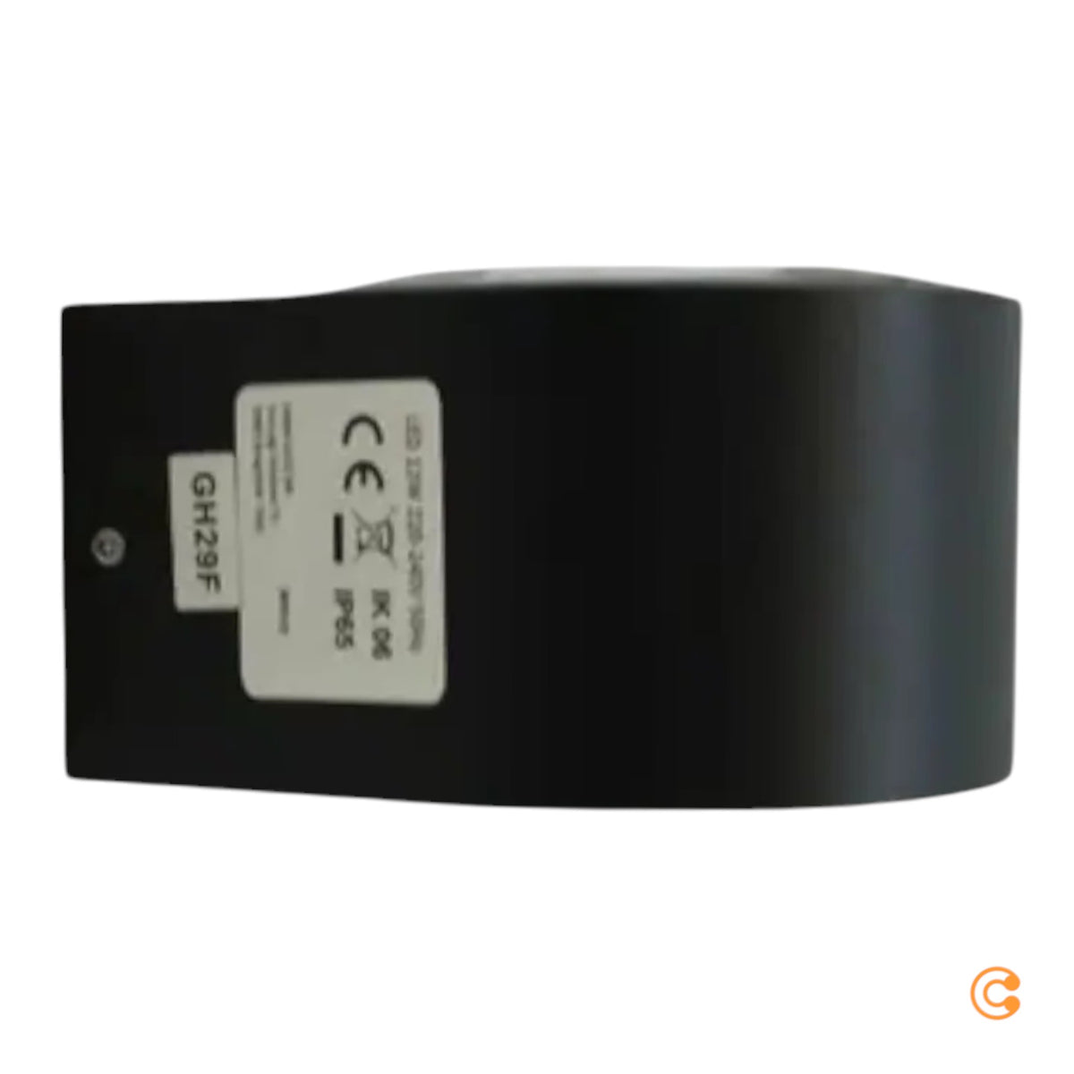 Fabas Luce Außenwandleuchte Wandlampe LED schwarz Kristallglas Aluminium - 8019282518587