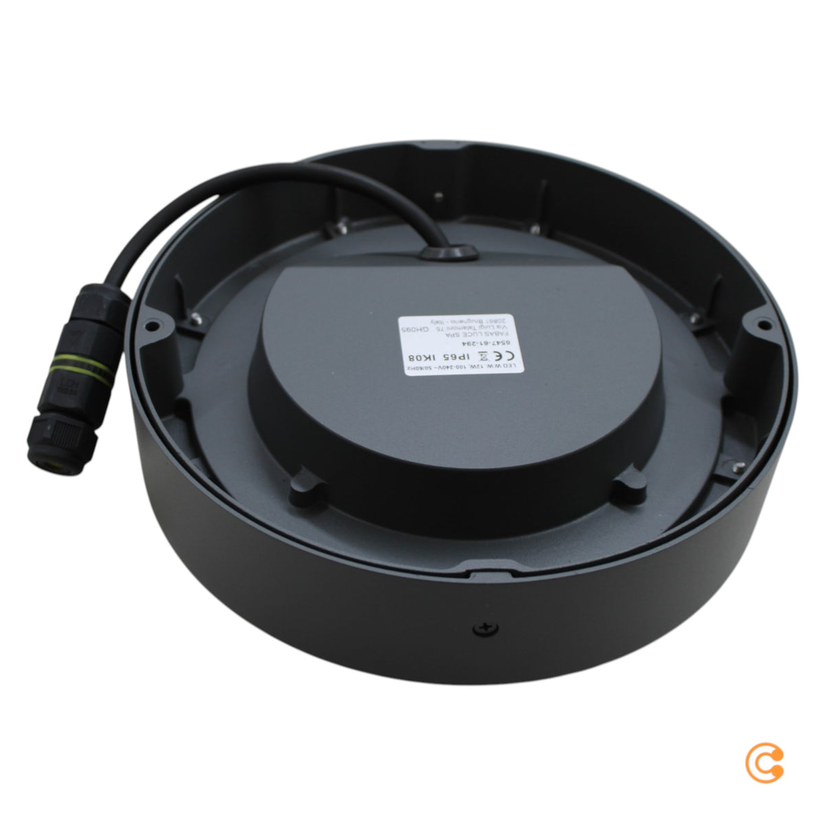 Fabas Luce Deckenleuchte Außenlampe Owen LED Außenleuchte dunkelgrau Aluminium - 8019282550716