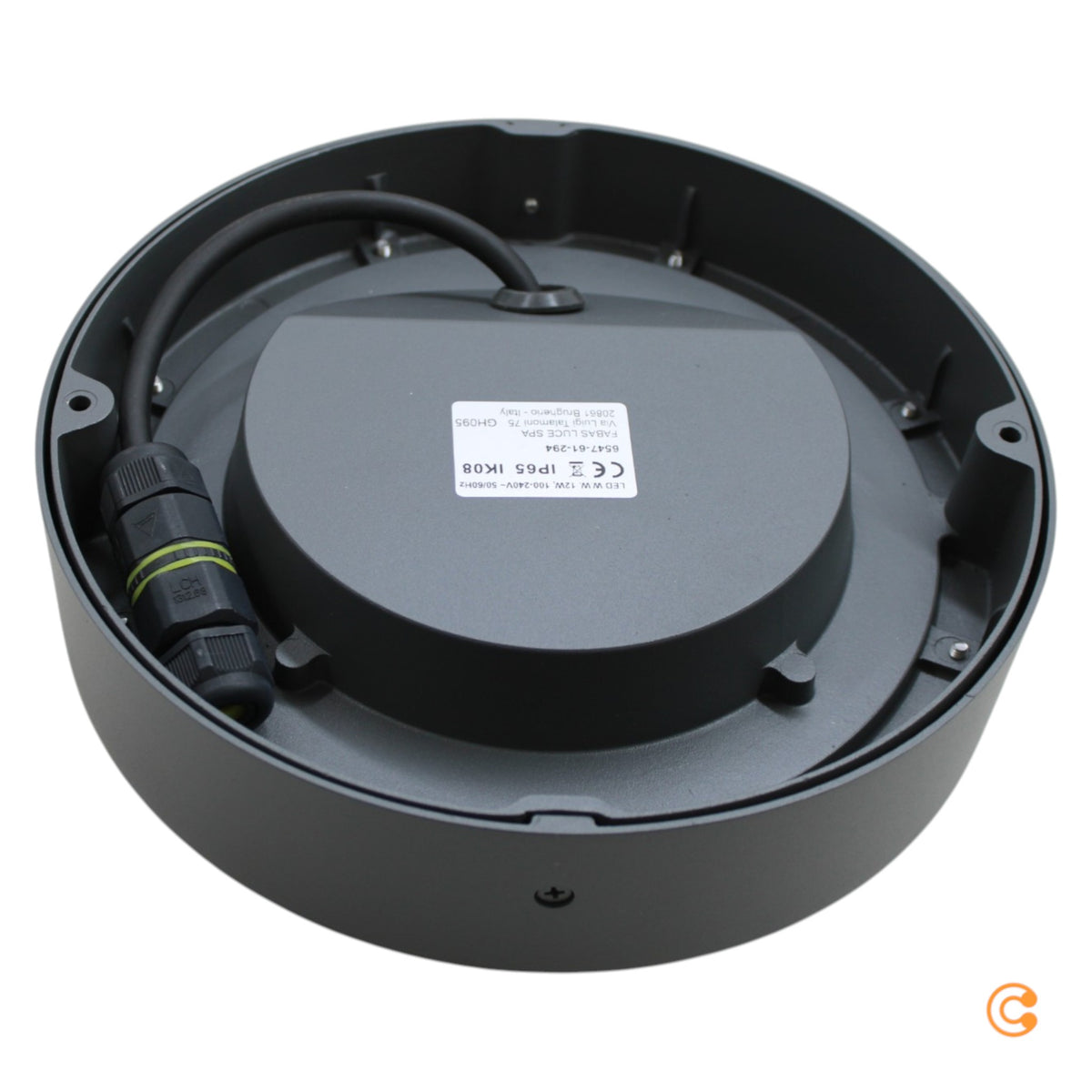 Fabas Luce Deckenleuchte Außenlampe Owen LED Außenleuchte dunkelgrau Aluminium - 8019282550716