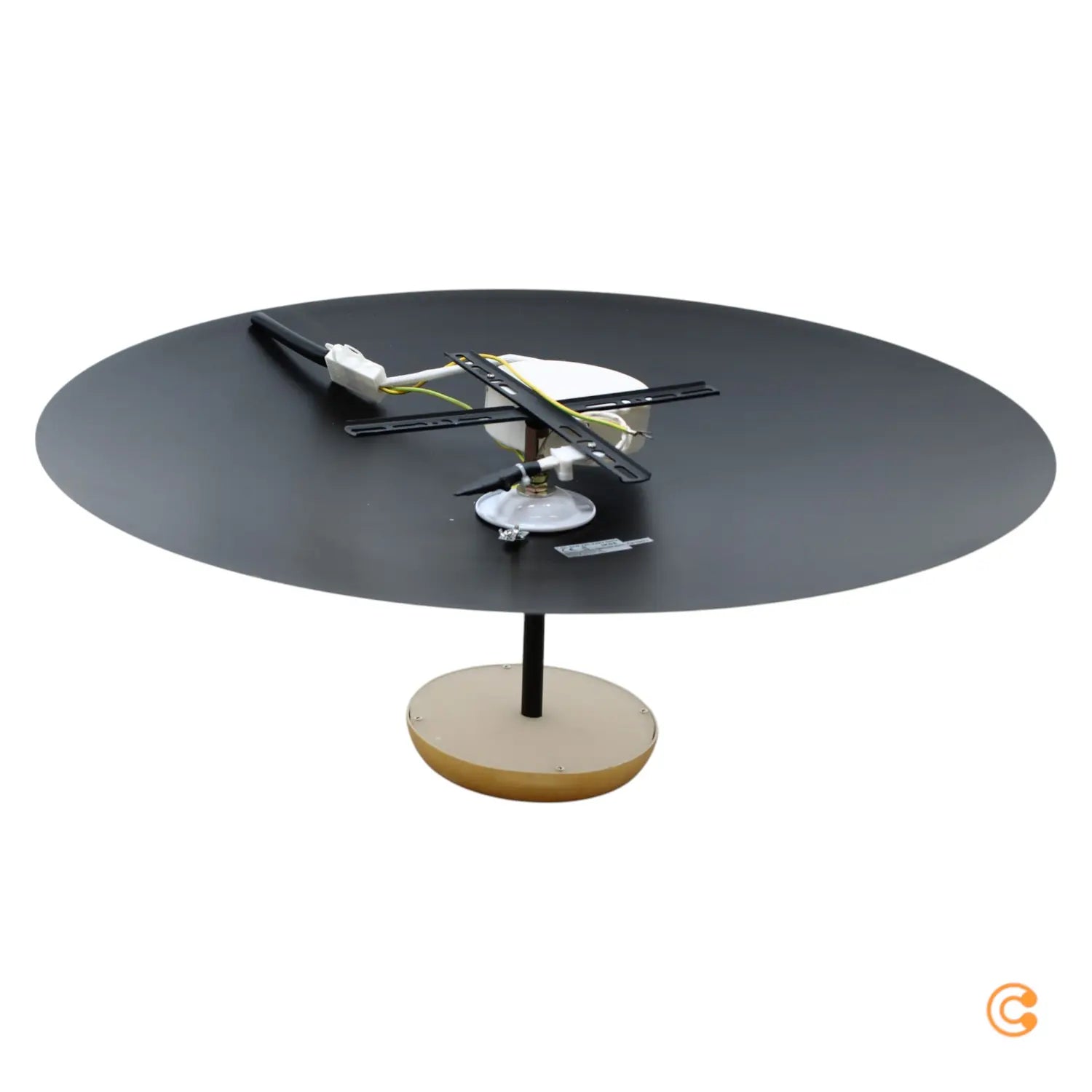 B-Ware Fabas Luce Deckenleuchte Deckenlampe Led Yuko Gold Schwarz Metall Dimmbar 23 Cm - 8019282554196