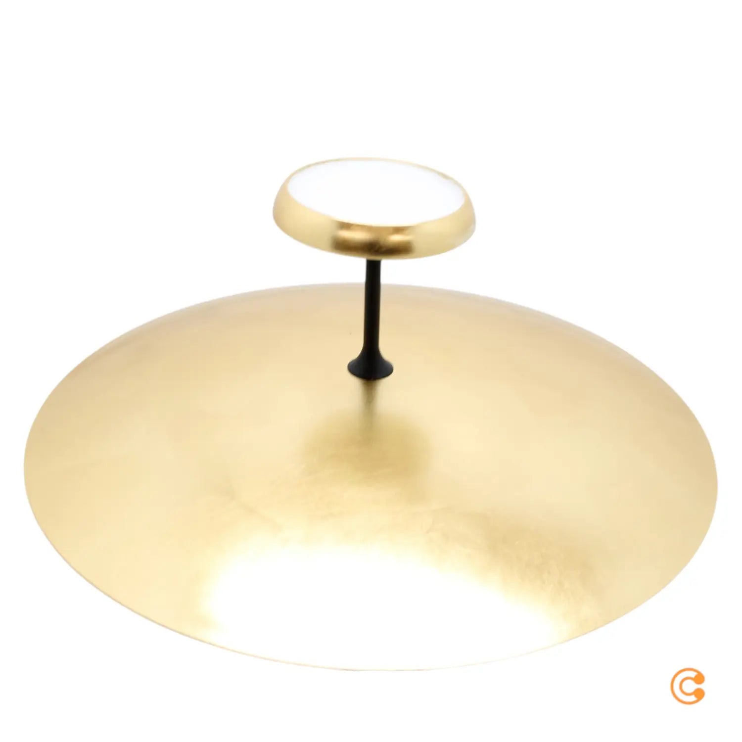 B-Ware Fabas Luce Deckenleuchte Deckenlampe Led Yuko Gold Schwarz Metall Dimmbar 23 Cm - 8019282554196