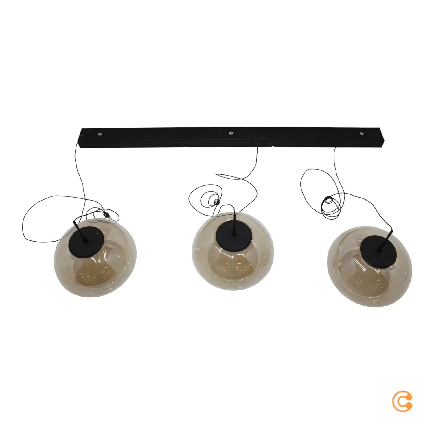 B-Ware Fabas Luce Led Hängeleuchte Brena Pendelleuchte Cognac 3 Flg. Lampe Dimmbar Cct - 8019282546054