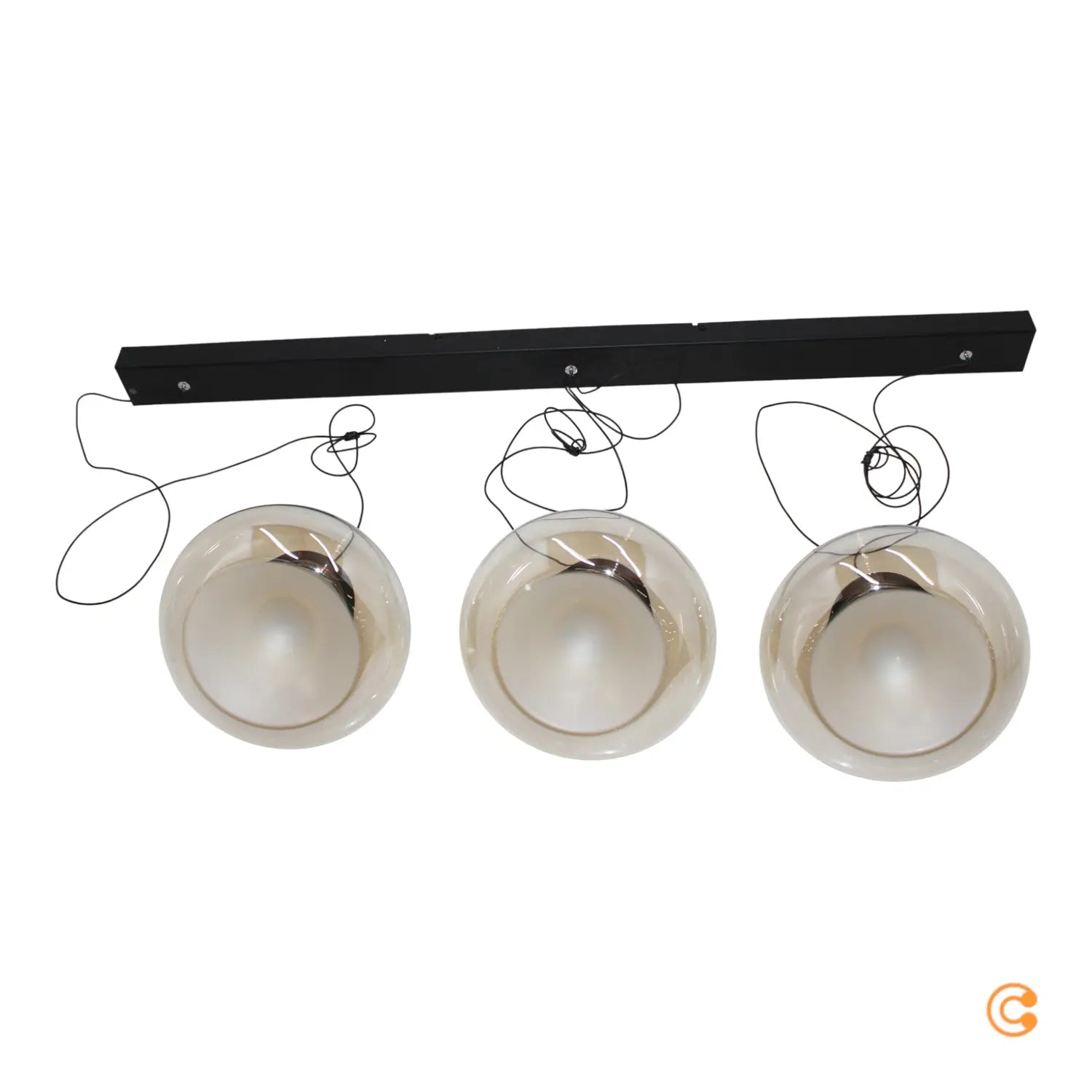 B-Ware Fabas Luce Led Hängeleuchte Brena Pendelleuchte Cognac 3 Flg. Lampe Dimmbar Cct - 8019282546054
