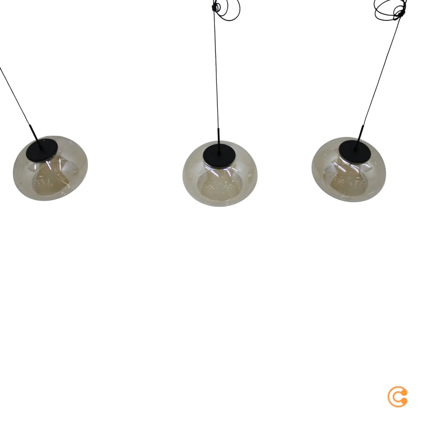 B-Ware Fabas Luce Led Hängeleuchte Brena Pendelleuchte Cognac 3 Flg. Lampe Dimmbar Cct - 8019282546054