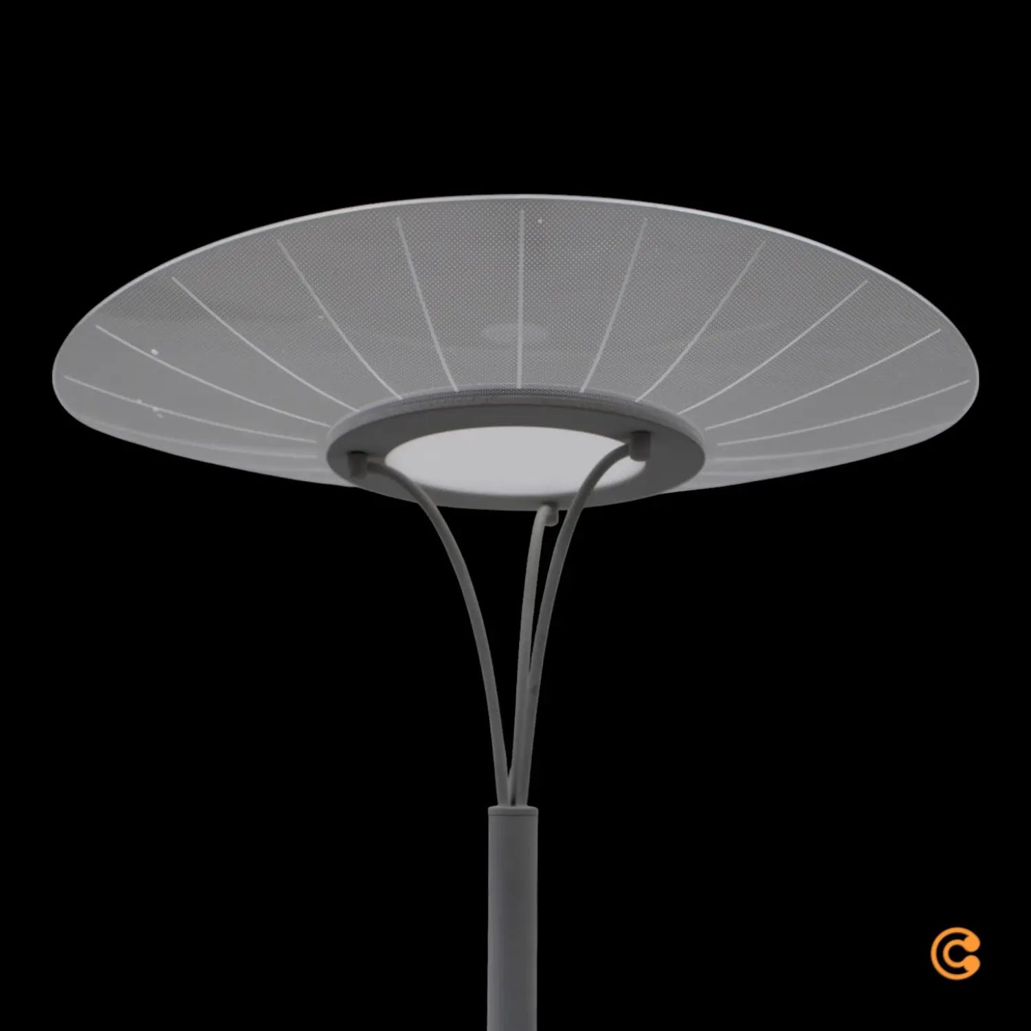 B-Ware Fabas Luce Led Stehleuchte Standlampe Vela Weiß Transparent 175cm Acryl Dimmer - 8019282518068