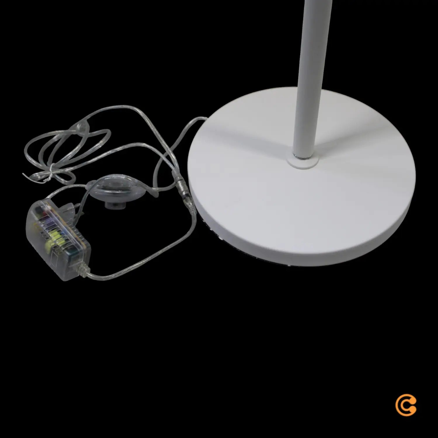 B-Ware Fabas Luce Led Stehleuchte Standlampe Vela Weiß Transparent 175cm Acryl Dimmer - 8019282518068