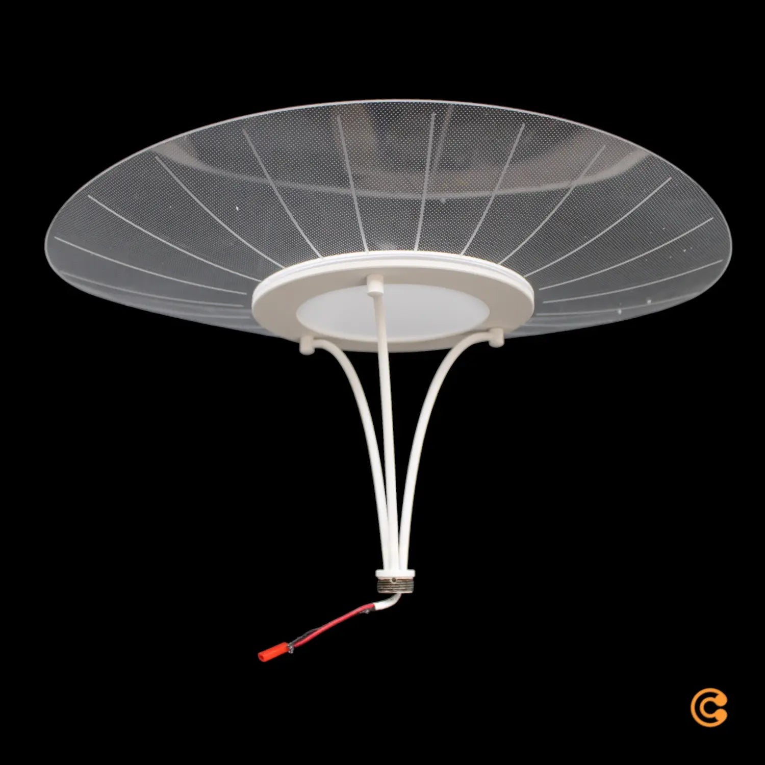 B-Ware Fabas Luce Led Stehleuchte Standlampe Vela Weiß Transparent 175cm Acryl Dimmer - 8019282518068