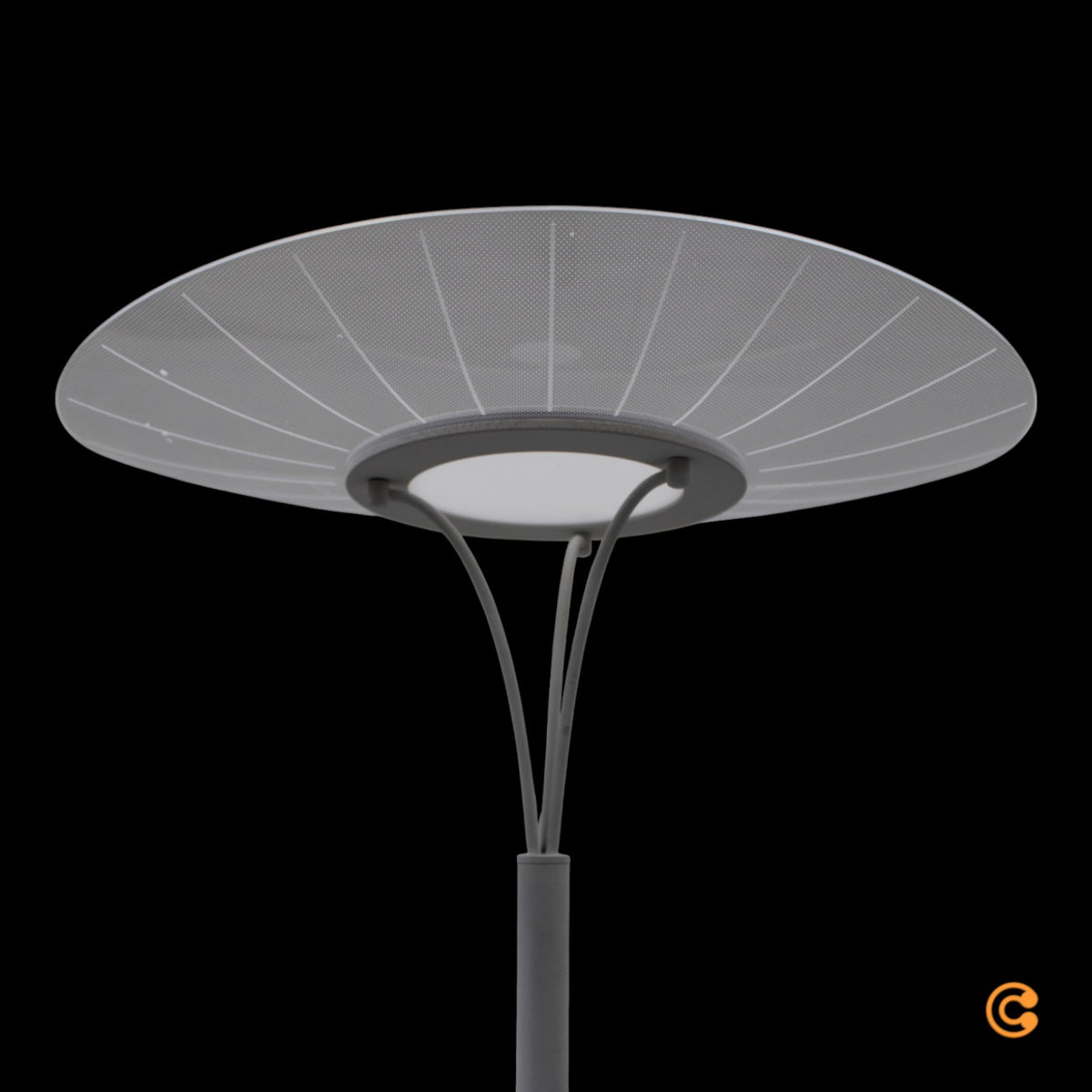 Fabas Luce Stehleuchte Standlampe LED Vela weiß transparent Dimmer Acryl - 8019282518068