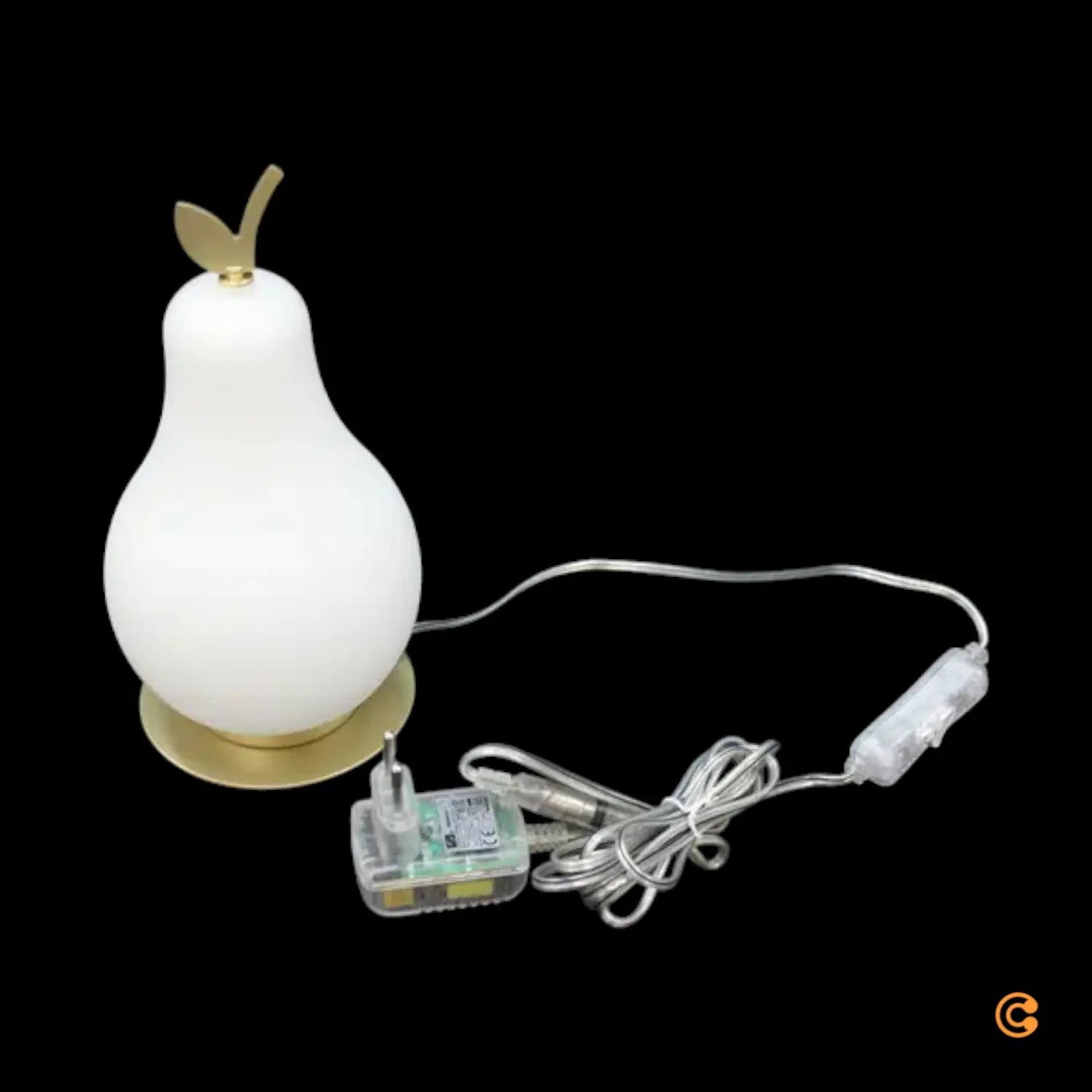 B-Ware Fabas Luce Led Tischleuchte Wilma Tischlampe Led Messing/Weiß Birnenform Dimmbar - 8019282546320