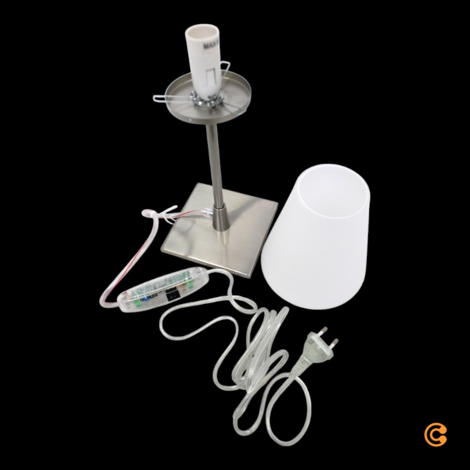 Fabas Luce Tischlampe Lucy Big Schreibtischlampe Tischlampe Leuchte Lampe weiß - 8019282511731