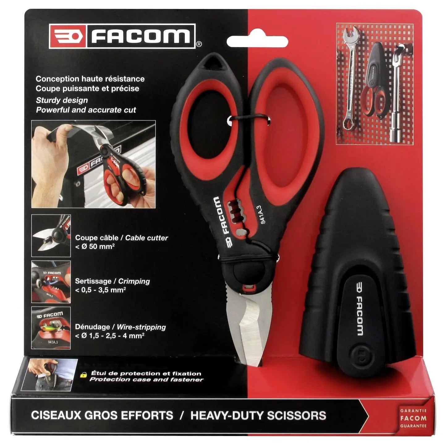 B-Ware Facom Hochleistungsschere Schere Edelstahlklinge Befestigungsöse  - 3148519373202