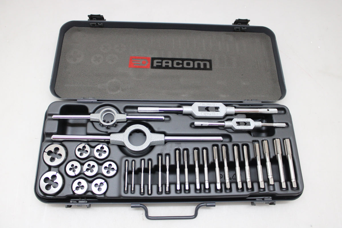 Facom Gewindeschneidsatz Gewindeschneider Schraubenschneider Set Kasten 31-tlg - 3148515377006