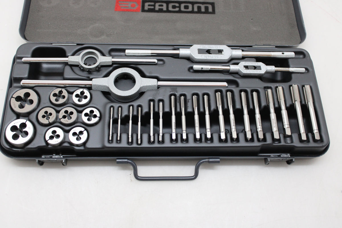 Facom Gewindeschneidsatz Gewindeschneider Schraubenschneider Set Kasten 31-tlg - 3148515377006