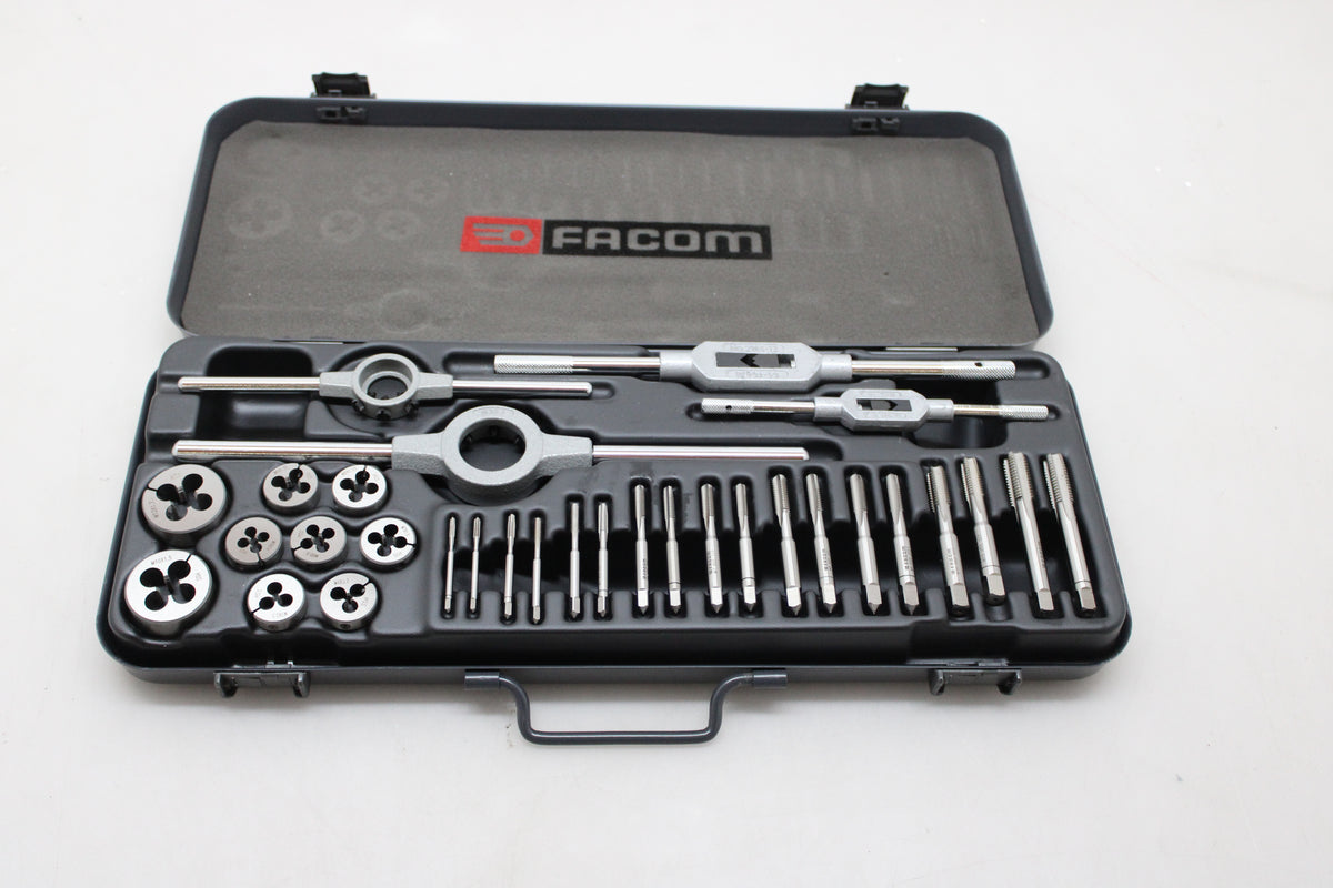 Facom Gewindeschneidsatz Gewindeschneider Schraubenschneider Set Kasten 31-tlg - 3148515377006