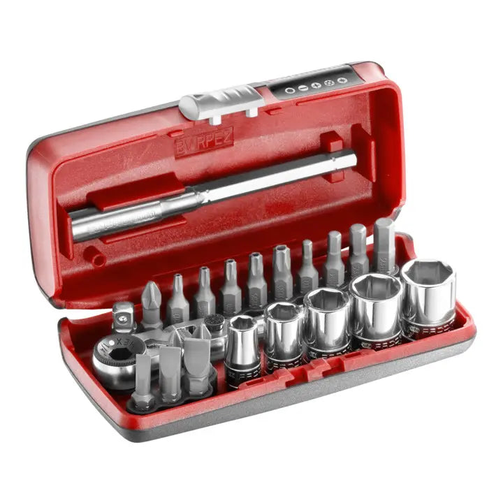 B-Ware Facom Steckschlüsselsatz Ratschenkasten Werkzeugset 23 Teile 1/4 Zoll R180 - 3662424052682