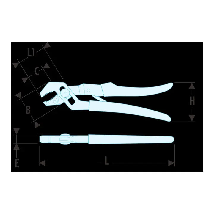 B-Ware Facom Zange Greifwerkzeug Automatik Pvc überzug Brüniert Spannweite 45 Mm - 3148511788974