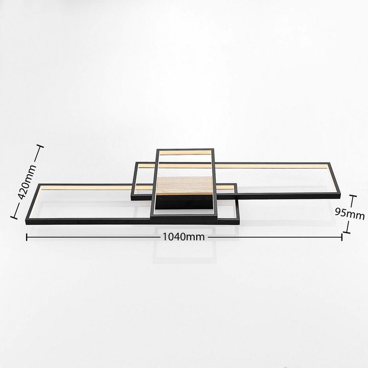 Lindby Emiljan Led Deckenlampe Hängelampe Lampe Leuchte Led 35 W Alu Schwarz Matt B-Ware - 4251096574821