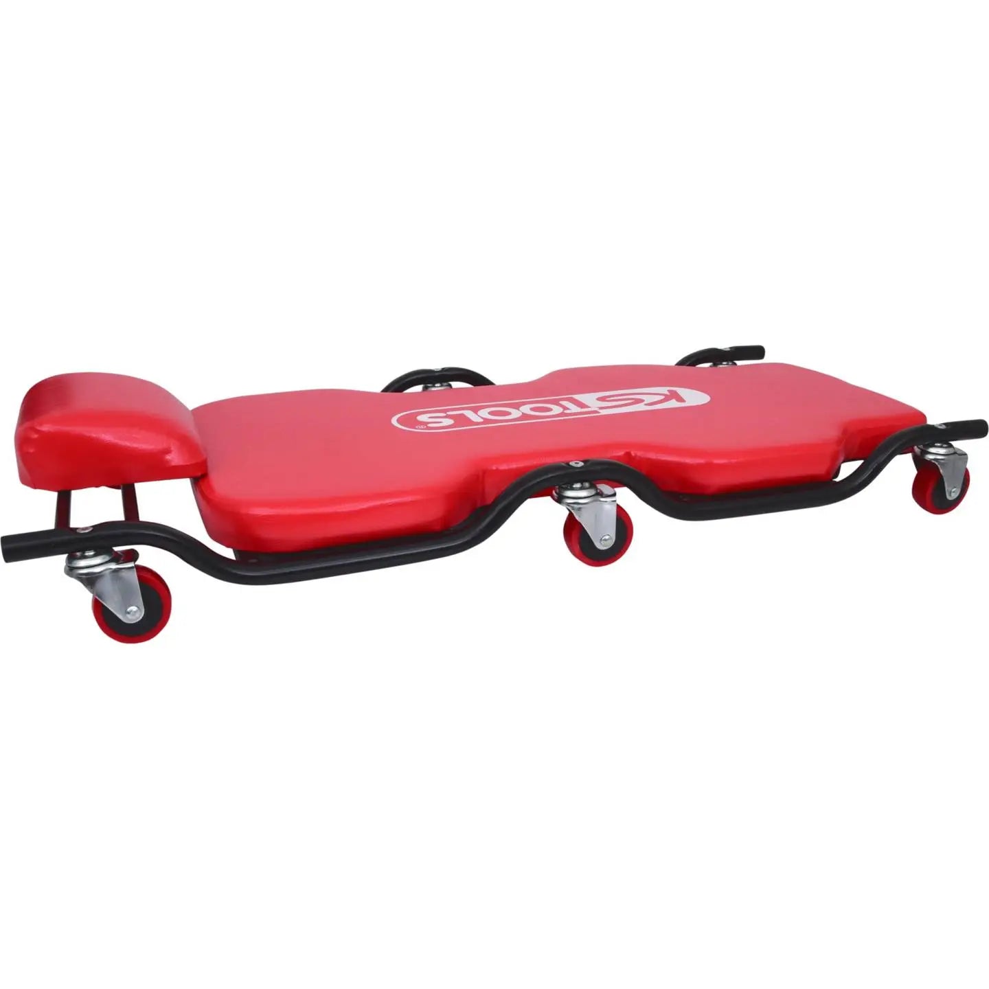 B-Ware Ks Tools Fahrbare Liege Rollbrett Transportroller Metall L X B 1160 X 540 Mm Rot - 4042146713525