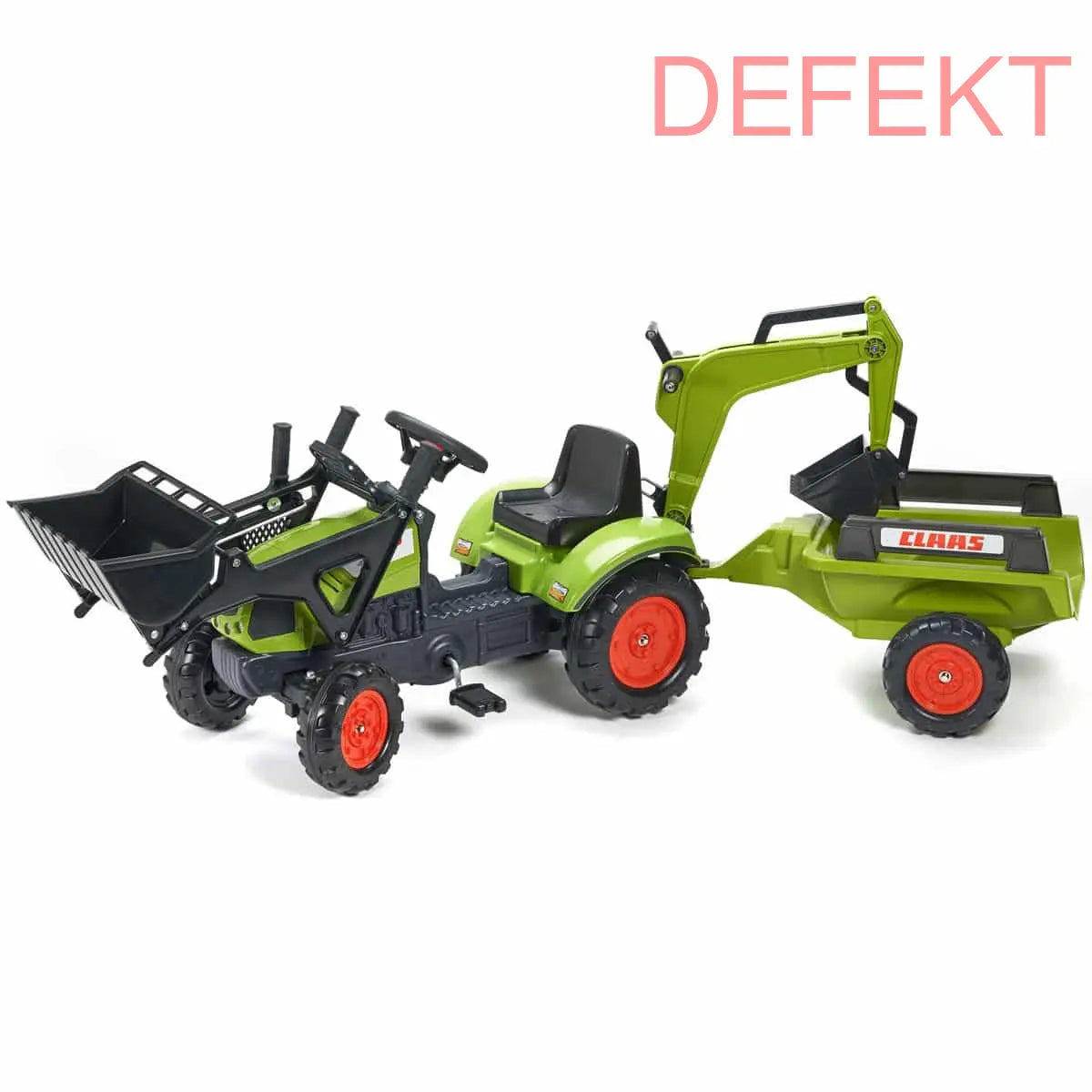 D-Ware Falk 2040 N Kinder Trecker Bagger Lader Claas Arion 410 Anhänger Defektware310 - 3016202040147