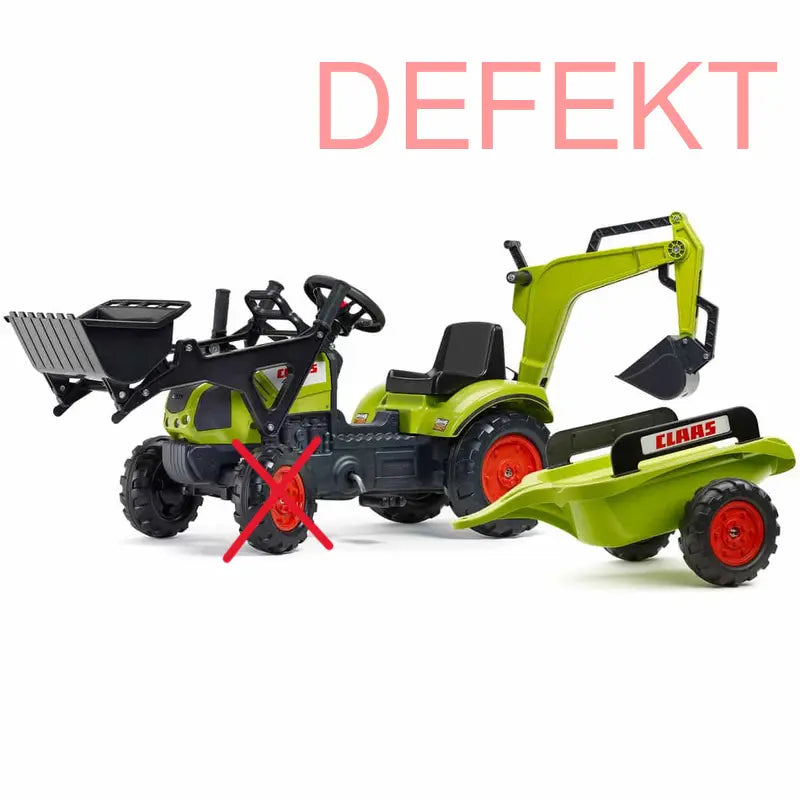 Falk 2040 N Kinder Trecker Bagger Lader Claas Arion 410 Anhänger Defektware D-Ware - 3016202040147
