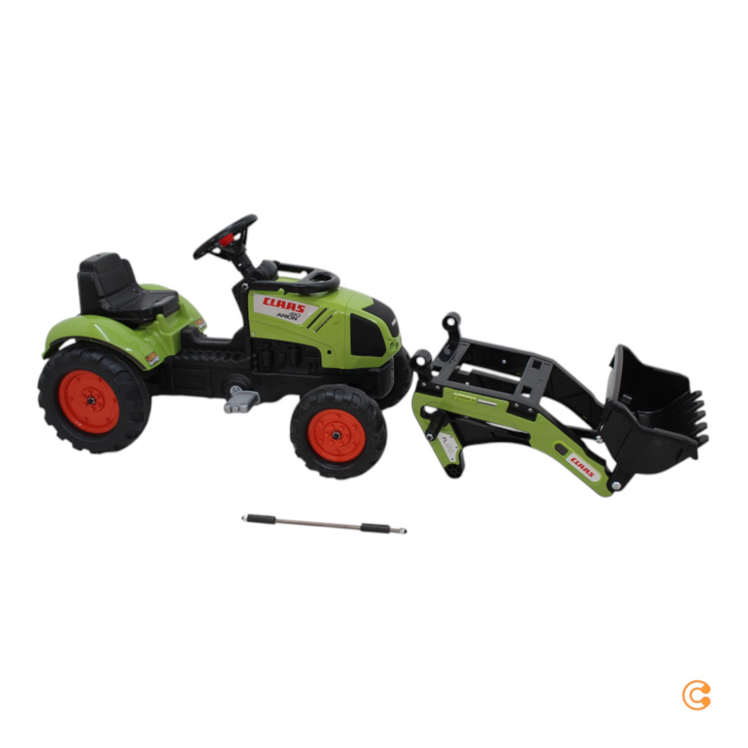 Falk 2040 N Kinder Trecker Bagger Lader Claas Arion 410 Anhänger Siehe Text/Foto B-Ware - 3016202040147