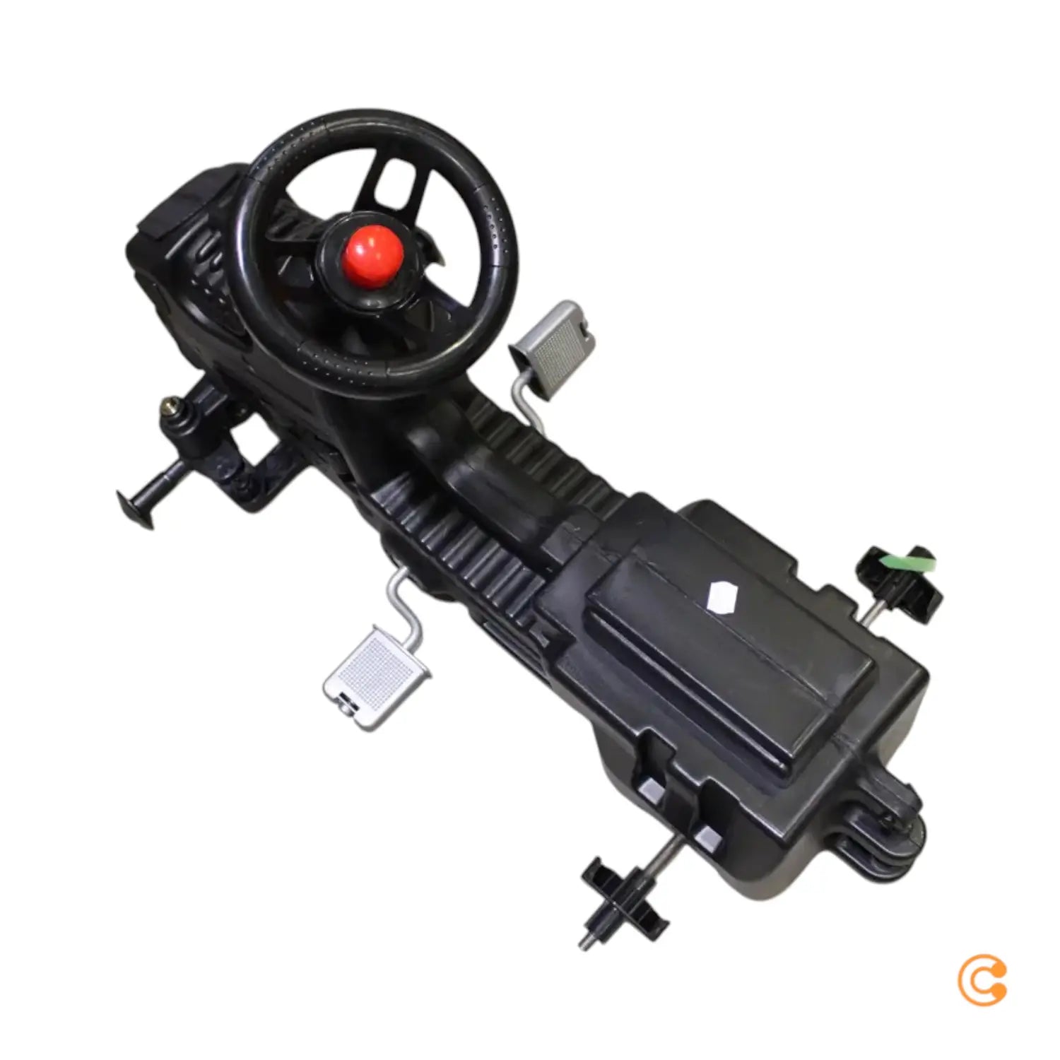 C-Ware Falk Trettraktor Kinderfahrzeug Traktor Claas Lader Hänger Grün Siehe Text/Foto - 3016202040154