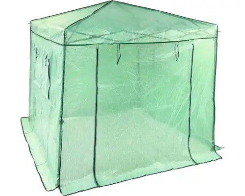 B-Ware Foliengewächshaus Faltgewächshaus Faltpavillon Set Pop Up 2in1 240 X 240 Cm - 4047883010326