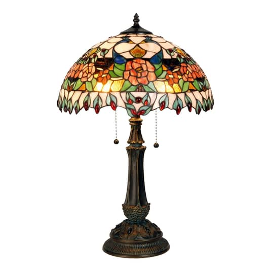 B-Ware Clayre&Eef Farbenprächtige Tischlampe Tischlampe Lampe Maja Tiffany Design E27 - 8717459239883