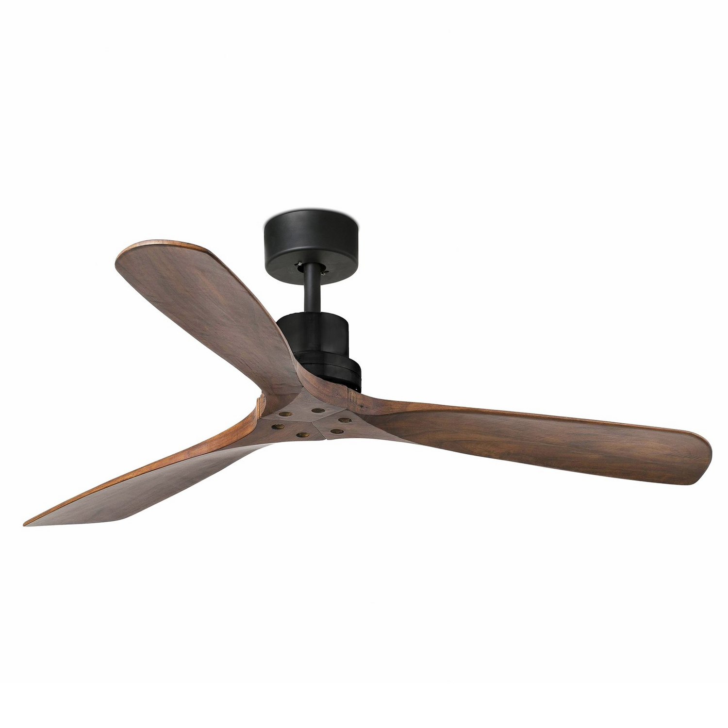 Faro Barcelona Deckenventilator Ventilator Lantau Remote Walnuss Schwarz 132 Cm B-Ware - 8421776182974