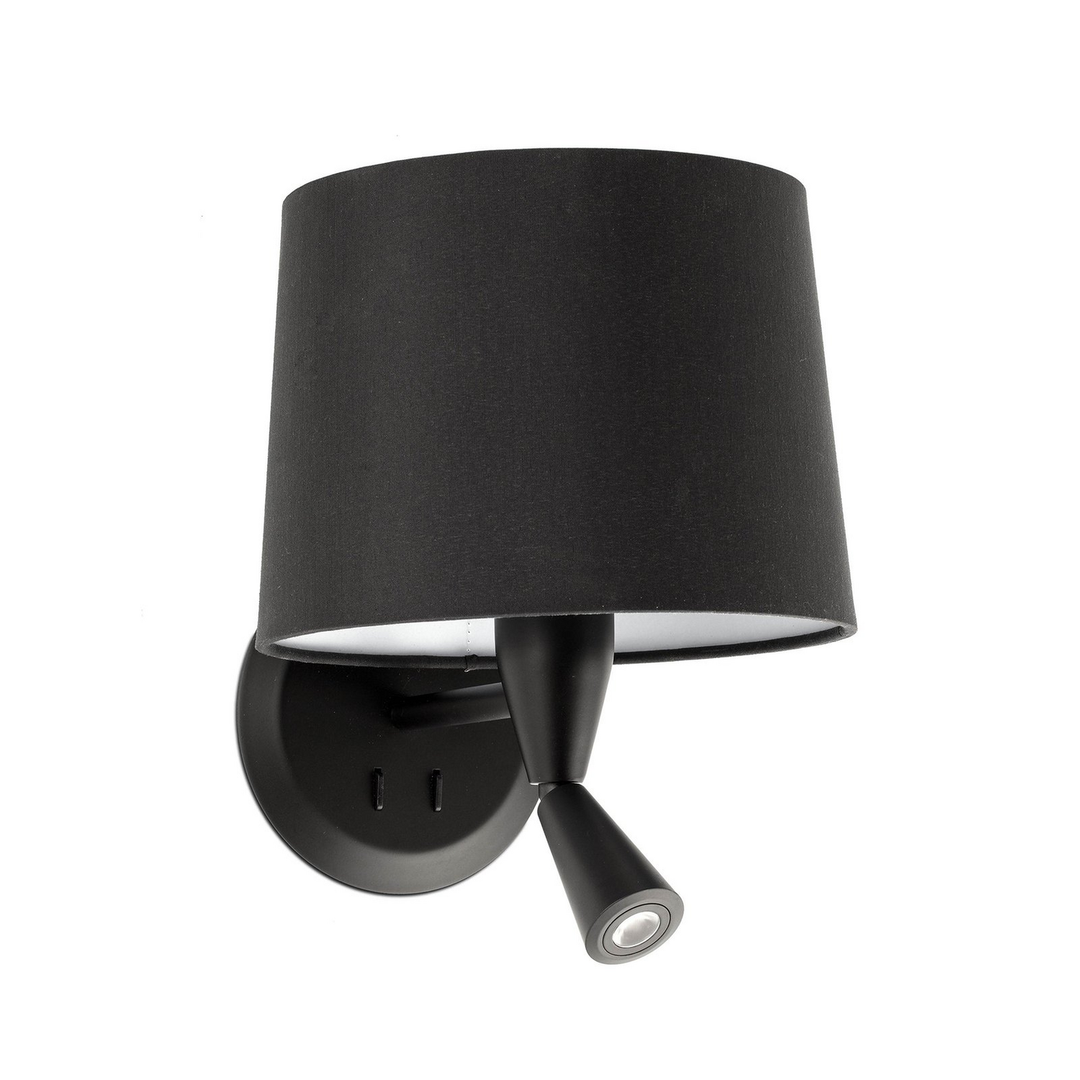 Faro Barcelona Wandleuchte Conga Mit Led Leseleuchte Schwarz Lampe Leuchte Spot B-Ware
