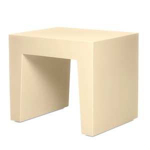 B-Ware Fatboy Hocker Sitzmöbel Betonoptik Spark Weiß Vielseitig Verwendbar Innen Außen
