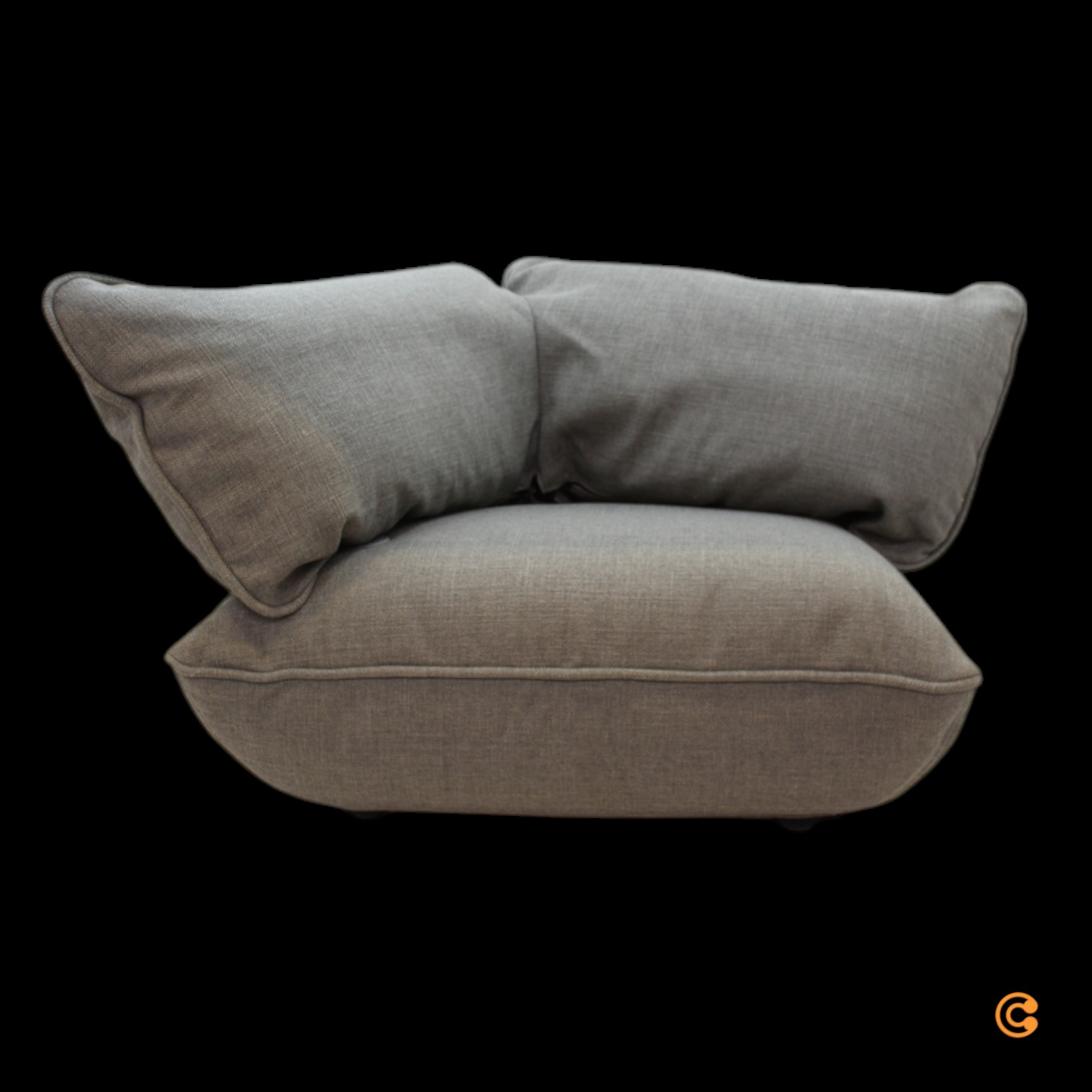 Fatboy Ecksitz Sumo Corner Seat Mouse Grey Sitzgelegenheit Kleinmöbel Defektware D-Ware