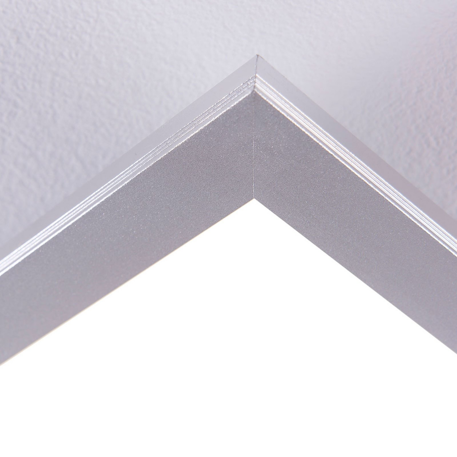 B-Ware Lindby Led Panel Deckenleuchte Lampe Livel Silber Metall 120cm X 30cm183