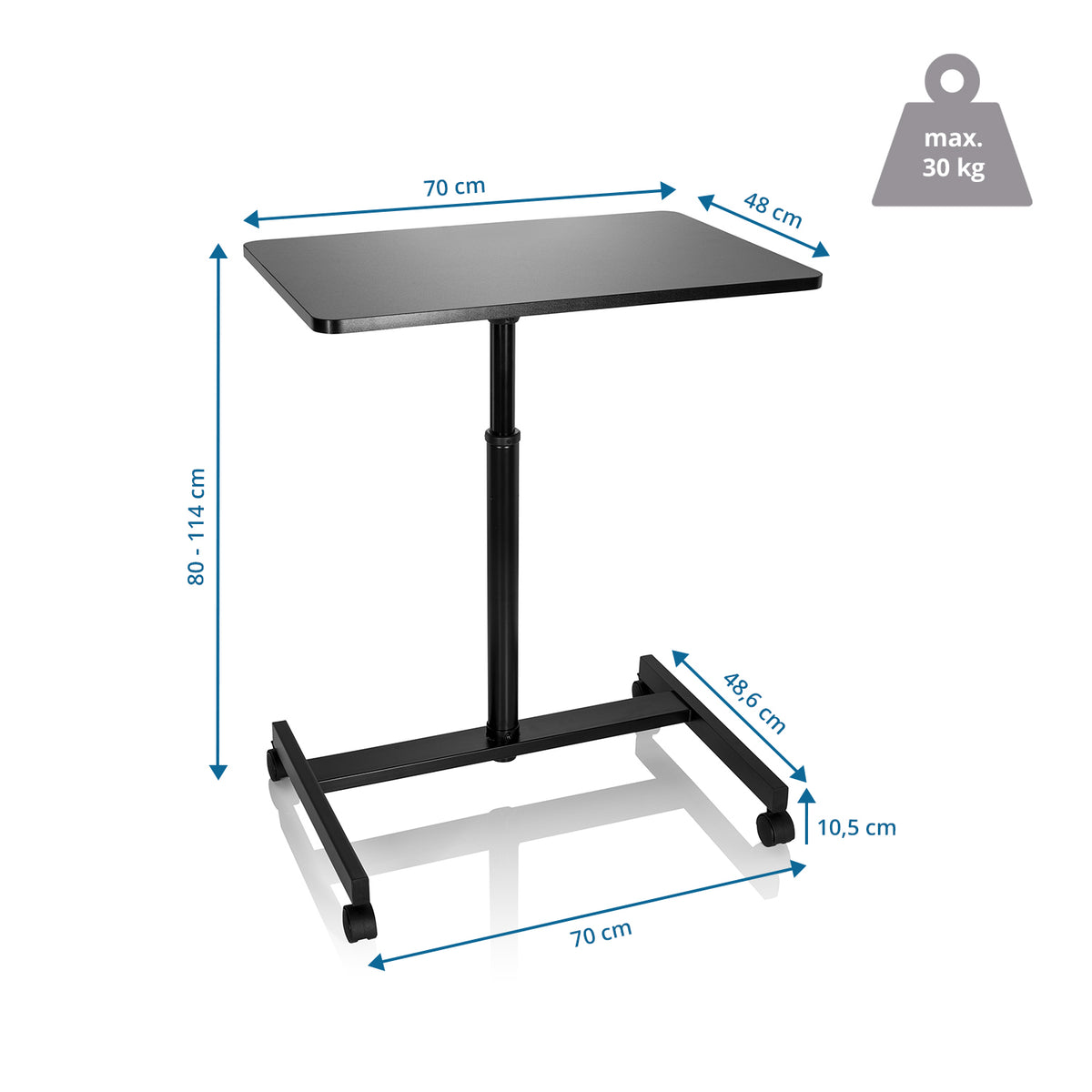 hjh OFFICE Stehtisch Laptopständer STAND VM-SU Gasdruckfeder SIEHE TEXT/FOTO - 4064323000440