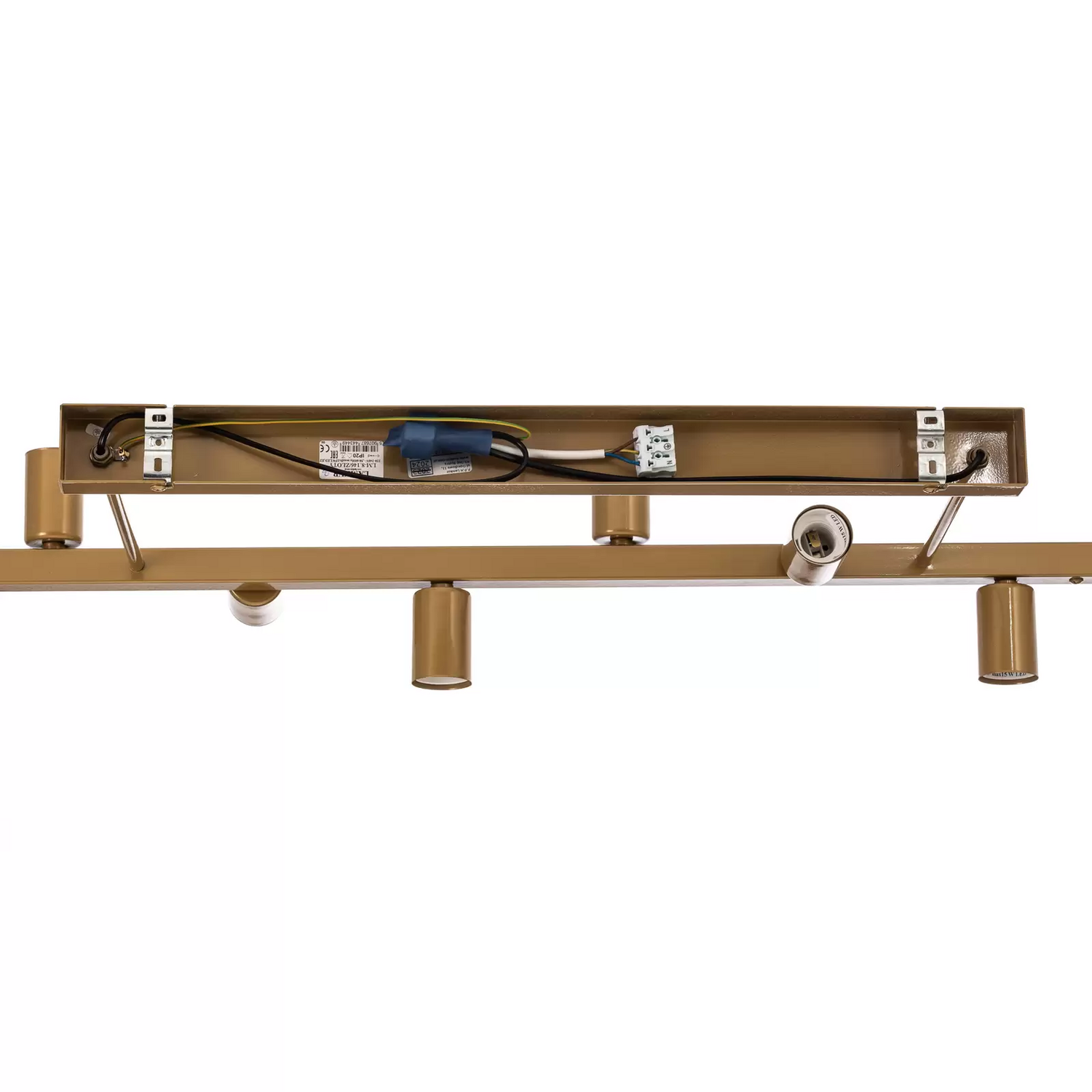 Deckenleuchte Eliza Achtflammig Gold E27 Deckenlampe Leuchte Lampe Spot Licht B-Ware - 5907687443449