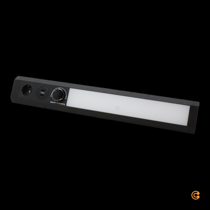 Arcchio Turim LED-Lampe Leuchte Licht USB CCT Unterbauleuchte schwarz