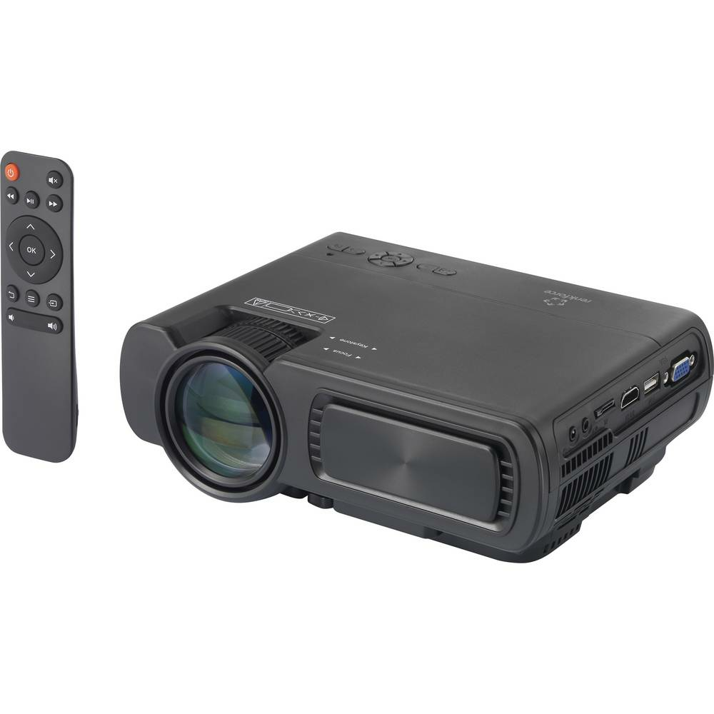 Renkforce Beamer Rf Pj 300 Heimkino Projektor Lcd 3200lm 800x480 2000:1 Schwarz B-Ware