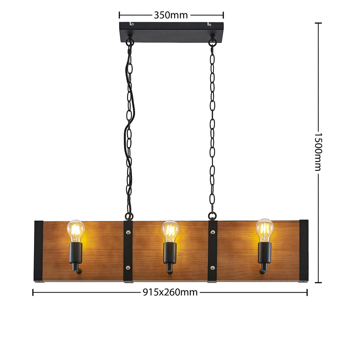 Lindby Kamilja Pendelleuchte Hängeleuchte Deckenlampe Lampe Fürs Esszimmer Holz B-Ware