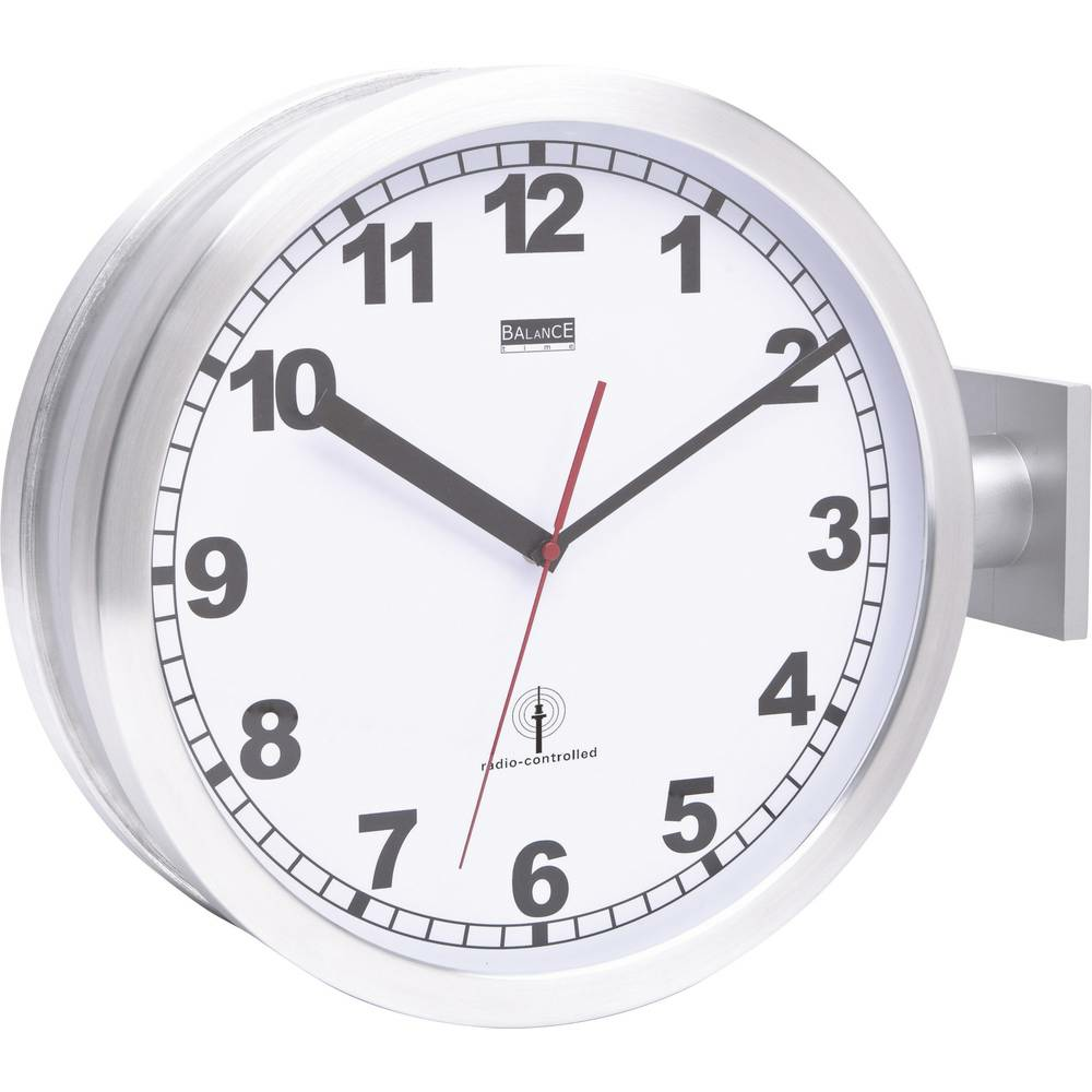 B-Ware Eurotime 91764 47 Funk Wanduhr Funkuhr Küchenuhr Uhr Wanduhr ø 40 Cm Alumin687
