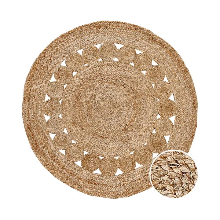 All Nature Hanfteppich Mit Lochmuster Teppich Bodenteppich Bodenbelag B-Ware