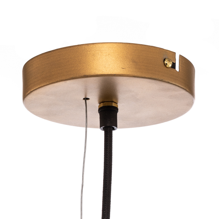 Lindby Hängeleuchte Eldric Hängelampe Lampe Leuchte ø 40 Cm Goldfarben Eisen E27 B-Ware