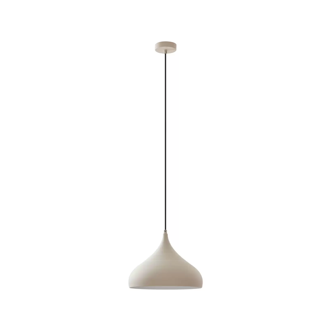 Lucande Hängeleuchte Niamara beige Aluminium Ø 28 cm Hängelampe Lampe Leuchte