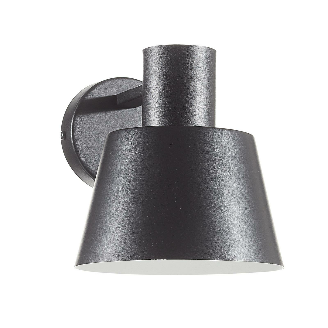 Euluna Wandleuchte Dunka Wandleuchte Lampe Leuchte Metall einflammig E27 schwarz