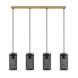 Suspension Lindby Kiriya de qualité B, plafonnier décoratif, culot E27, 4 ampoules 