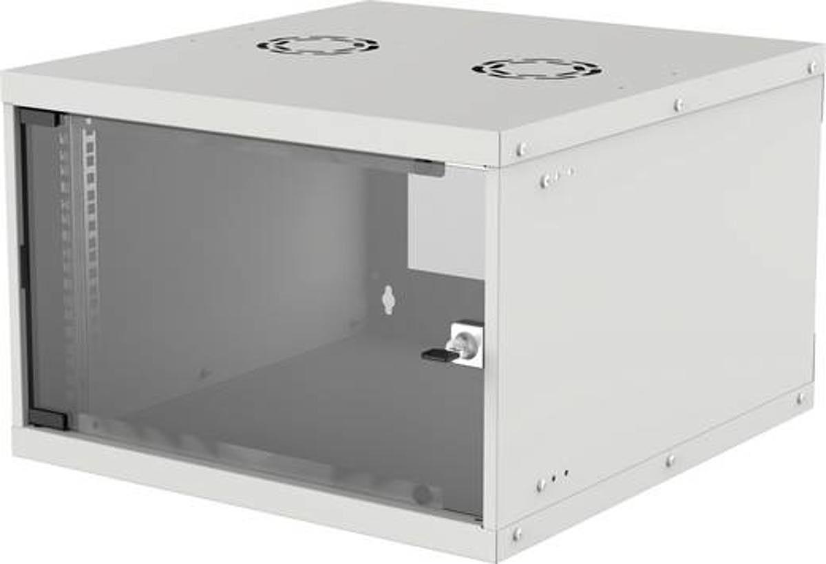 B-Ware Intellinet 19 Zoll Wandgehäuse Wandverteiler Basic Line 6 He Grau 540x353x40281