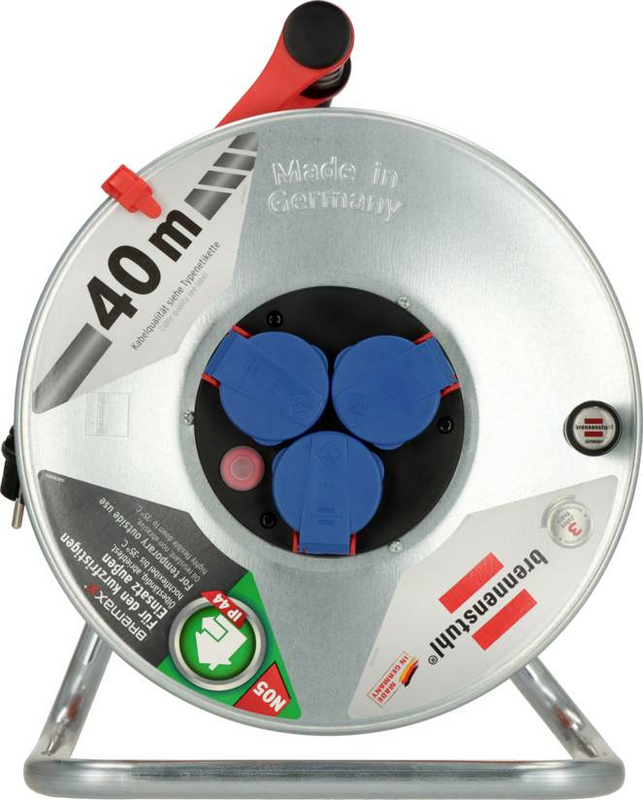 B-Ware Brennenstuhl Kabeltrommel 40 M Schutzkontakt Stecker Verlängerungskabel Orange