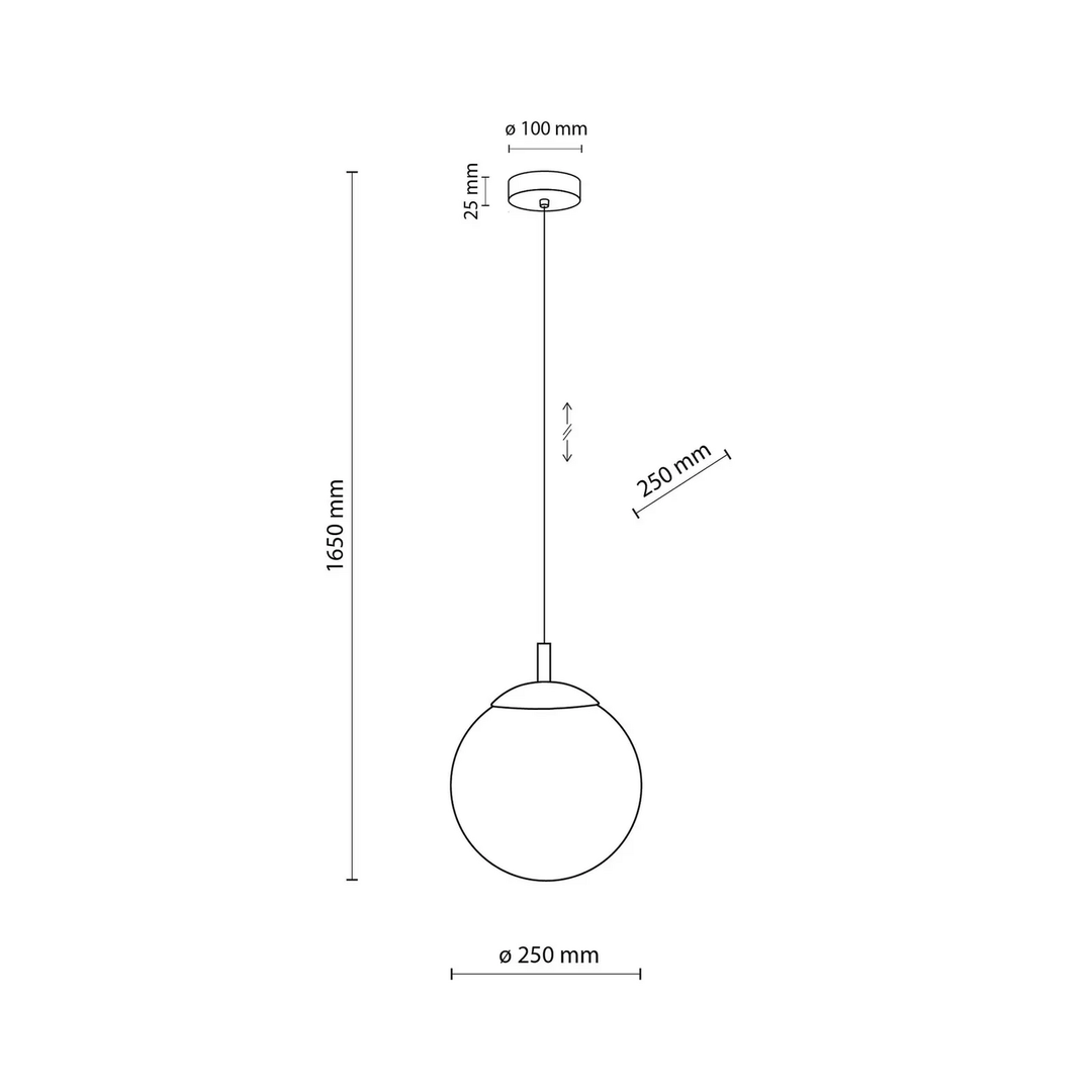 Esme Hängeleuchte Hängelampe Leuchte Lampe Pendelleuchte Pendellampe Licht Glas