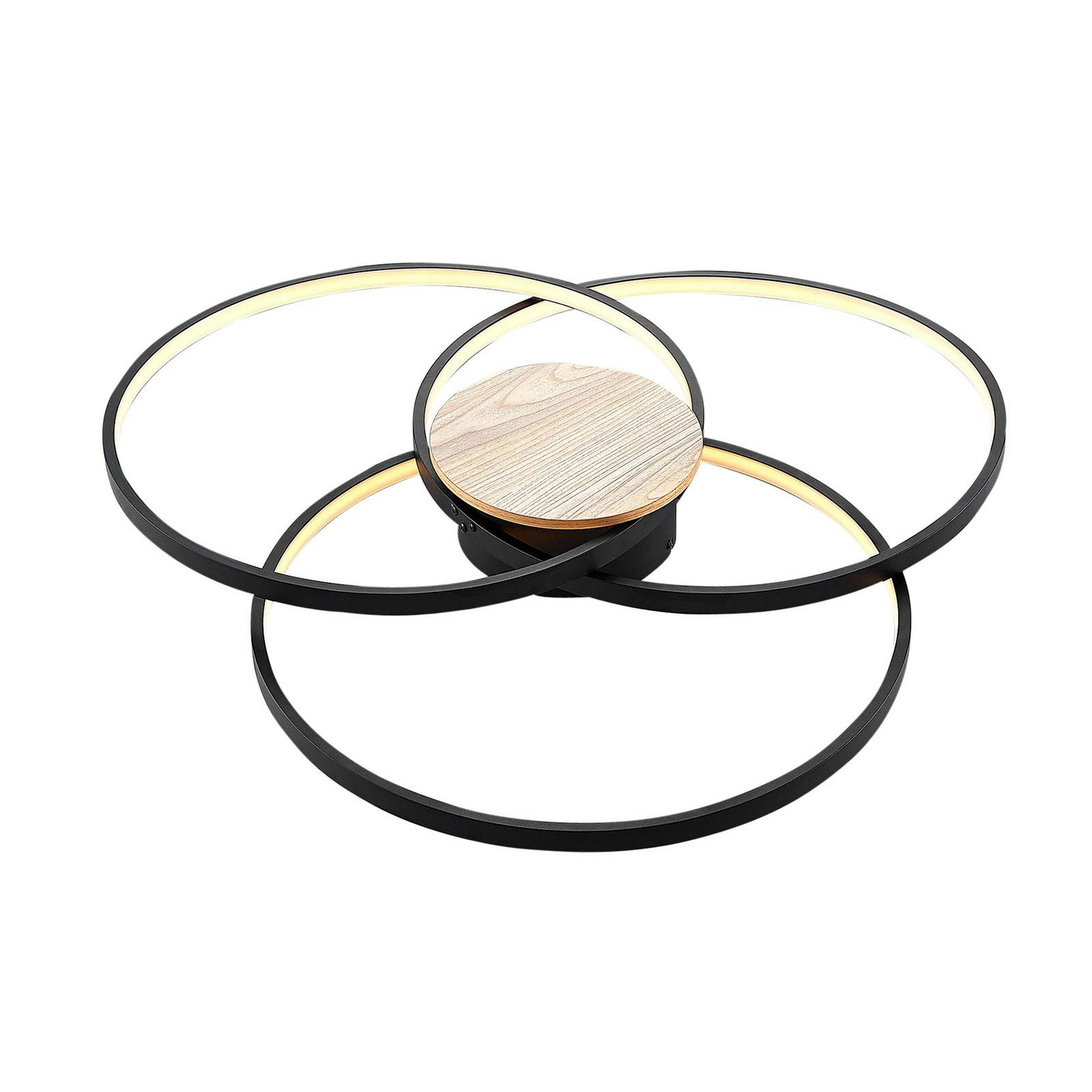 Lindby Riley Led Deckenlampe Deckenlampe Lampe Leuchte Dimmbar Alu 40 W Schw399 B-Ware - 4251096574043