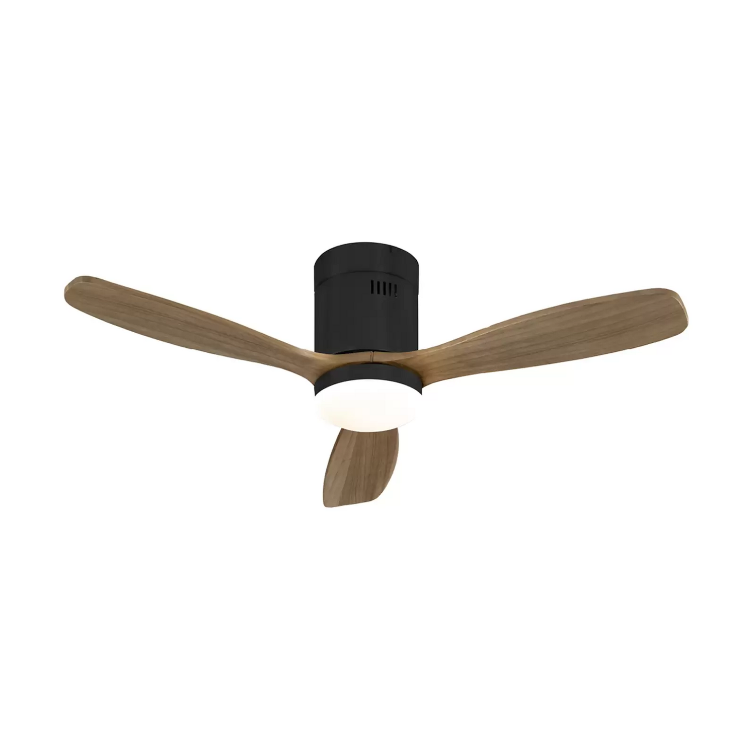 B-Ware Schuller Valencia Deckenventilator Siroco Mini Led Schwarz/Walnuss Ventilator